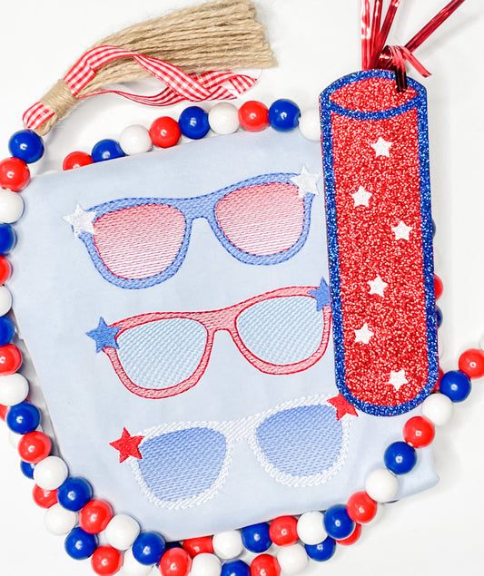 Patriotic Sunglass Trio with Stars