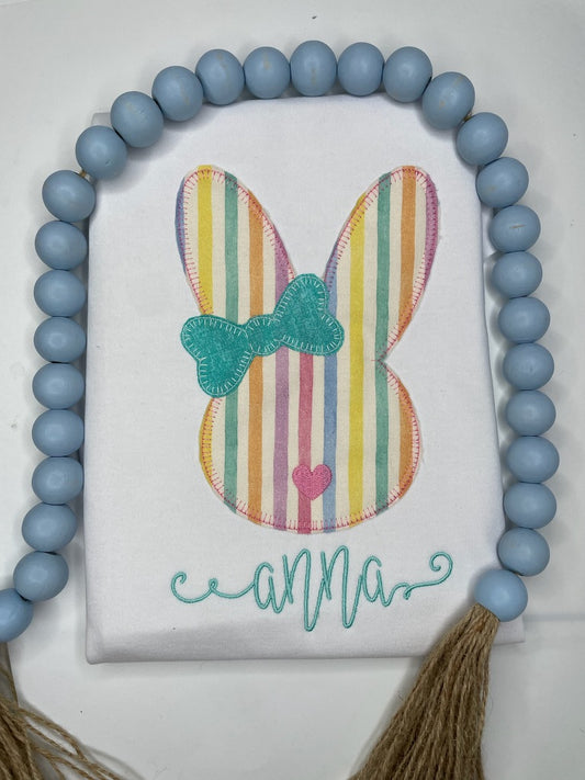 Easter Bunny Head Applique Shirt