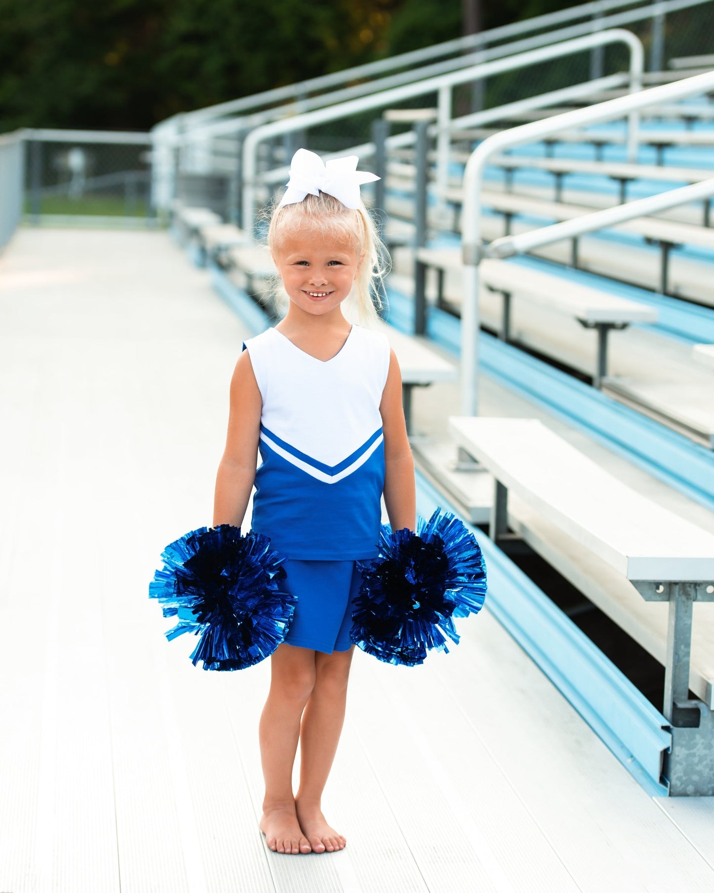 GameDay Cheer Uniform Skort Set - Royal Blue (2)