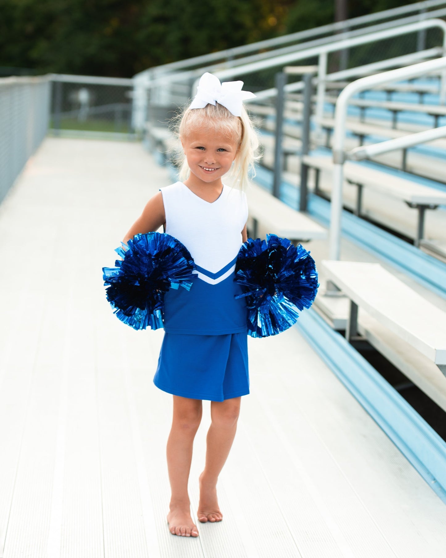 GameDay Cheer Uniform Skort Set - Royal Blue (2)