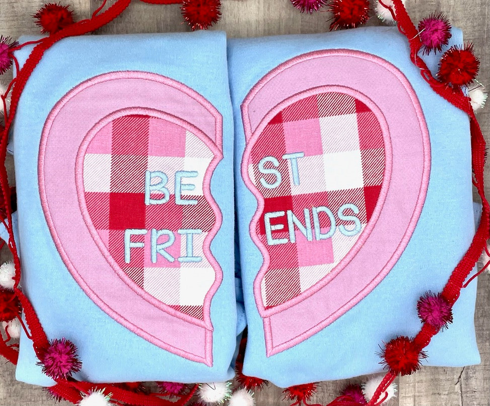 Best Friends Applique T-Shirt Set