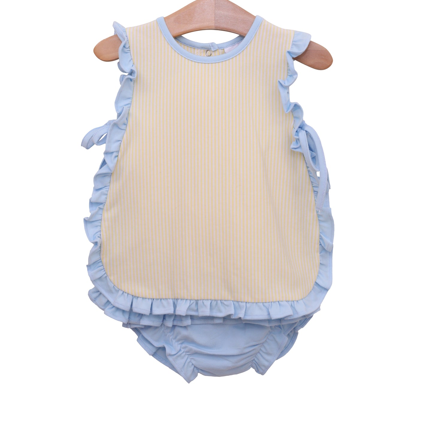 Lou Lou Diaper Set with Ruffles- Girl Summer Bloomer Set