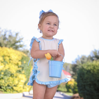 Lou Lou Diaper Set with Ruffles- Girl Summer Bloomer Set