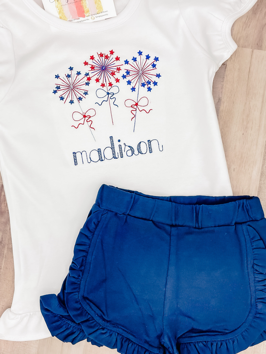 Sparkler Trio Embroidered Shirt