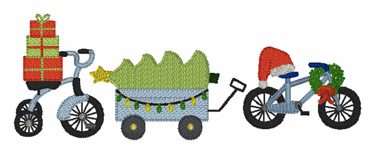 Christmas Bike Parade Sketch Design Option