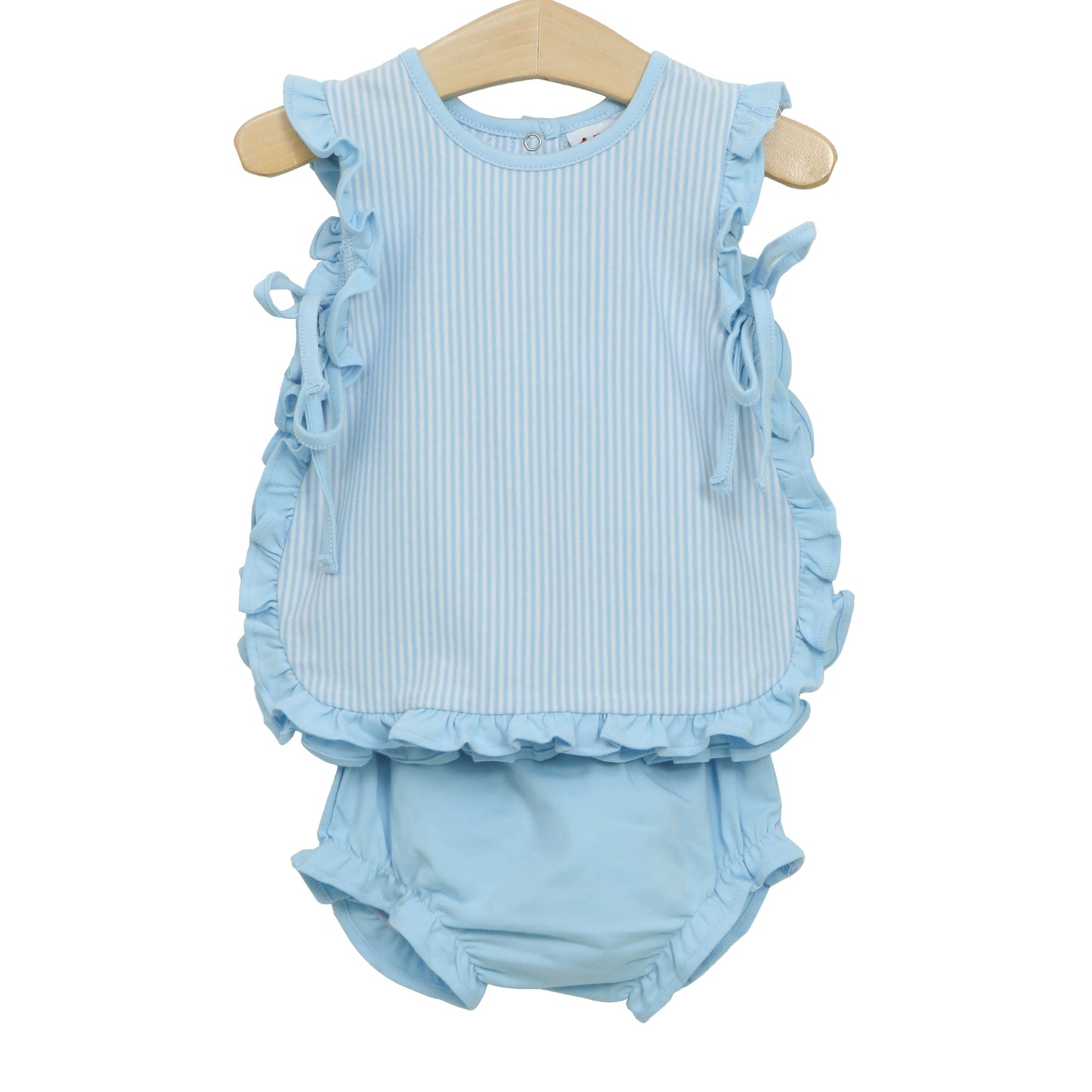 Lou Lou Diaper Set with Ruffles- Girl Summer Bloomer Set