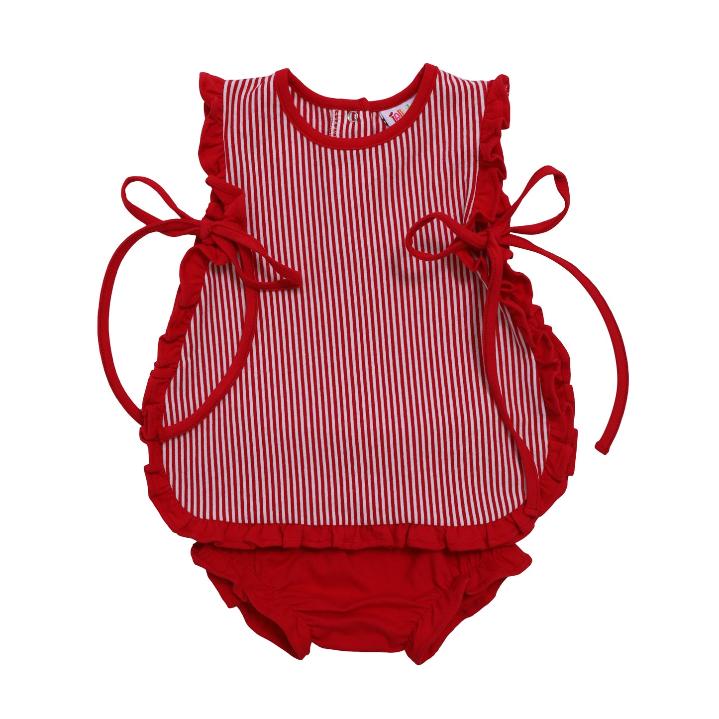 Lou Lou Diaper Set with Ruffles- Girl Summer Bloomer Set